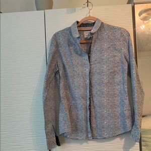 Antoni & Alison Label Heart Button Down Shirt sz Small 100 % Cotton